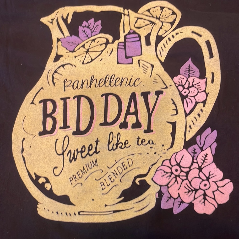 T-shirt Panhellenic bid day UCF Sorority S black